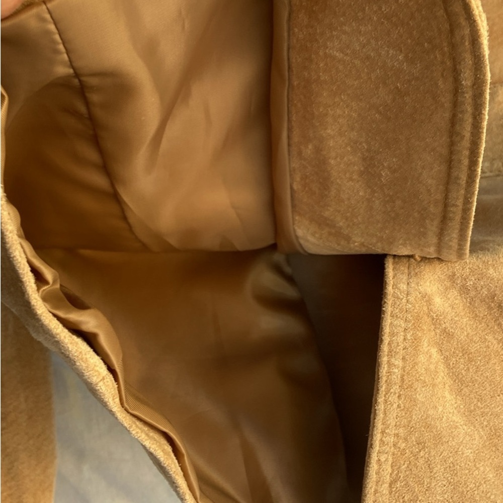 Liz Claiborne Suede Leather Jacket in Camel Brown - Picture 5 of 6